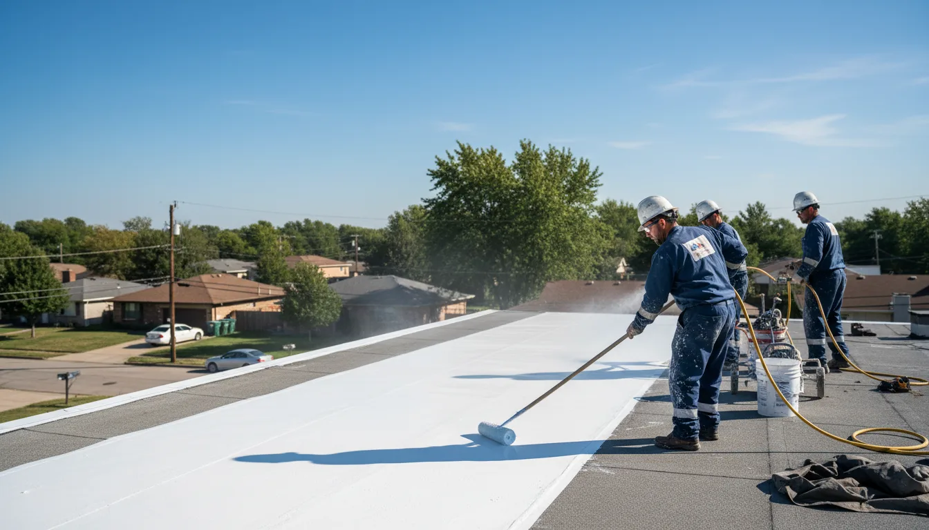 Commercial roof coating in Okeene, OK near me